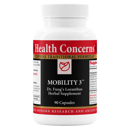 Health Concerns Mobility 3 – Joint & Muscle Support – Herbal Stiffness Supplement for Men & Women – Dong Quai, Ginseng, Fo-Ti, Loranthus & Ginger Formula – Chinese Support – 90 Capsules - dailyvitalstore