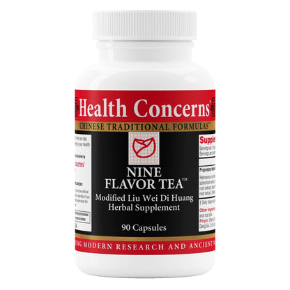 Health Concerns Nine Flavor Tea – Immune Support, Kidney Support & Lymphatic Health – Chinese Herbal Supplement for Oral Health, Night Sweats, Blurred Vision – 90 Capsules - dailyvitalstore