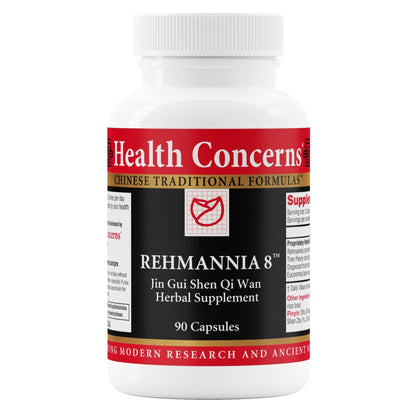 Health Concerns Rehmannia 8 - Kidney Cleanse Detox & Repair Supplement - Back Discomfort & Urinary Tract Health for Women & Men - Traditional Chinese Herbal Formula for Backaches - 90 Capsules - dailyvitalstore