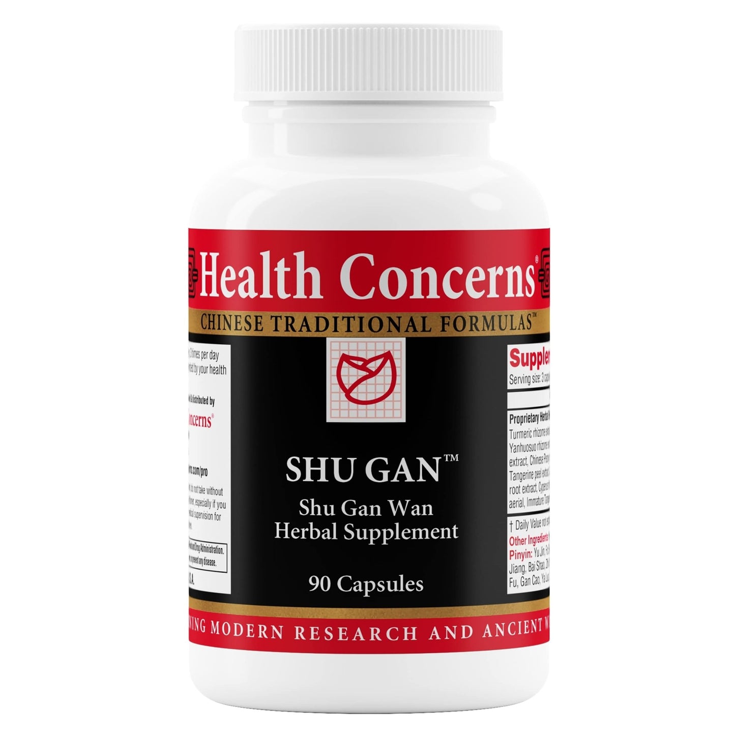 Health Concerns Shu Gan – Liver Support & Digestion Relief – Bloating, Nausea, Gut Health, Gallbladder & Gastric Balance – Chinese Herbal Formula with Turmeric & Peony – 90 Capsules - dailyvitalstore