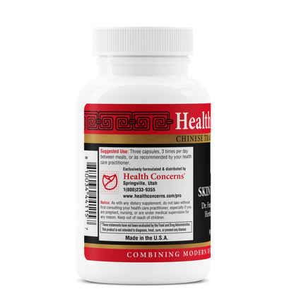 Health Concerns Skin Balance – Herbal Supplement for Skin Support, Itching Relief, & Circulation – Chinese Herbal Supplements for Men & Women – Skullcap, Dong Quai, Coptis Root - 90 Capsules - dailyvitalstore