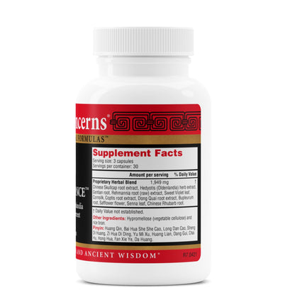 Health Concerns Skin Balance – Herbal Supplement for Skin Support, Itching Relief, & Circulation – Chinese Herbal Supplements for Men & Women – Skullcap, Dong Quai, Coptis Root - 90 Capsules - dailyvitalstore