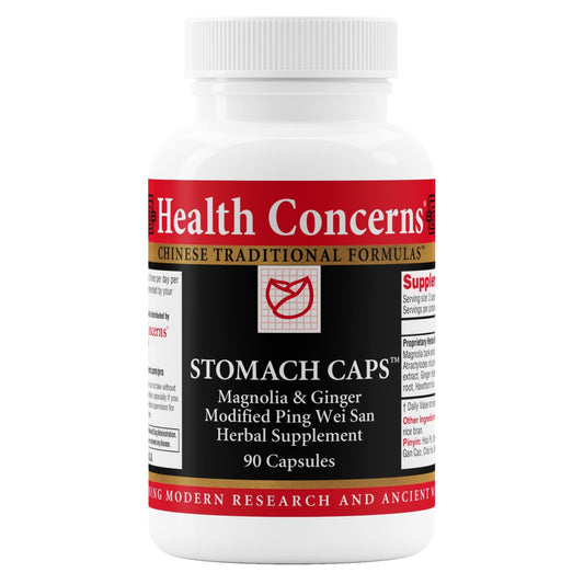 Health Concerns Stomach Caps – Digestive Support & Gut Health – Bloating & Gas Relief – Ginger & Magnolia Bark Chinese Herbal Supplement for Men & Women – Modified Ping Wei San – 90 Capsules - dailyvitalstore