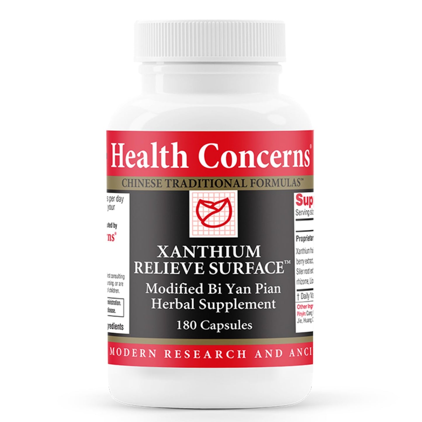 Health Concerns Xanthium Relieve Surface – Sinus Relief & Seasonal Allergy Support – Nasal Congestion & Immune Health Supplement – Bi Yan Pian Chinese Herbal Formula – 180 Capsules - dailyvitalstore