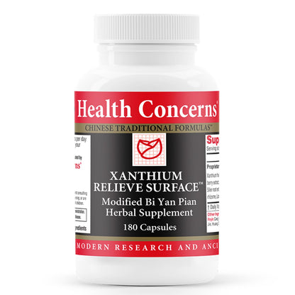 Health Concerns Xanthium Relieve Surface – Sinus Relief & Seasonal Allergy Support – Nasal Congestion & Immune Health Supplement – Bi Yan Pian Chinese Herbal Formula – 180 Capsules - dailyvitalstore