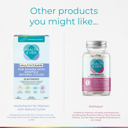 Health & Her Multivitamin Supplement for Women Taking Birth Control - Nutrition Support - 1 Month Supply, 60 Tablets - Vegan & Gluten Free - dailyvitalstore