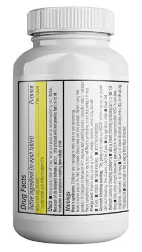 Health Pharma Aspirin 81 mg (1000 Enteric Coated Tablets) | Adult Low Dose Strength Pain Reliever (NSAID) | Safe Pain Relief for Minor Aches and Pain | Value Pack Generic - dailyvitalstore