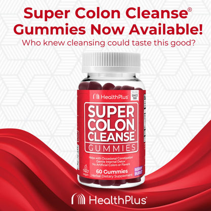 Health Plus Super Colon Cleanse 15 Day Supply of Gentle Gut Cleanse Detox, Psyllium Husk, Probiotics for Constipation - dailyvitalstore