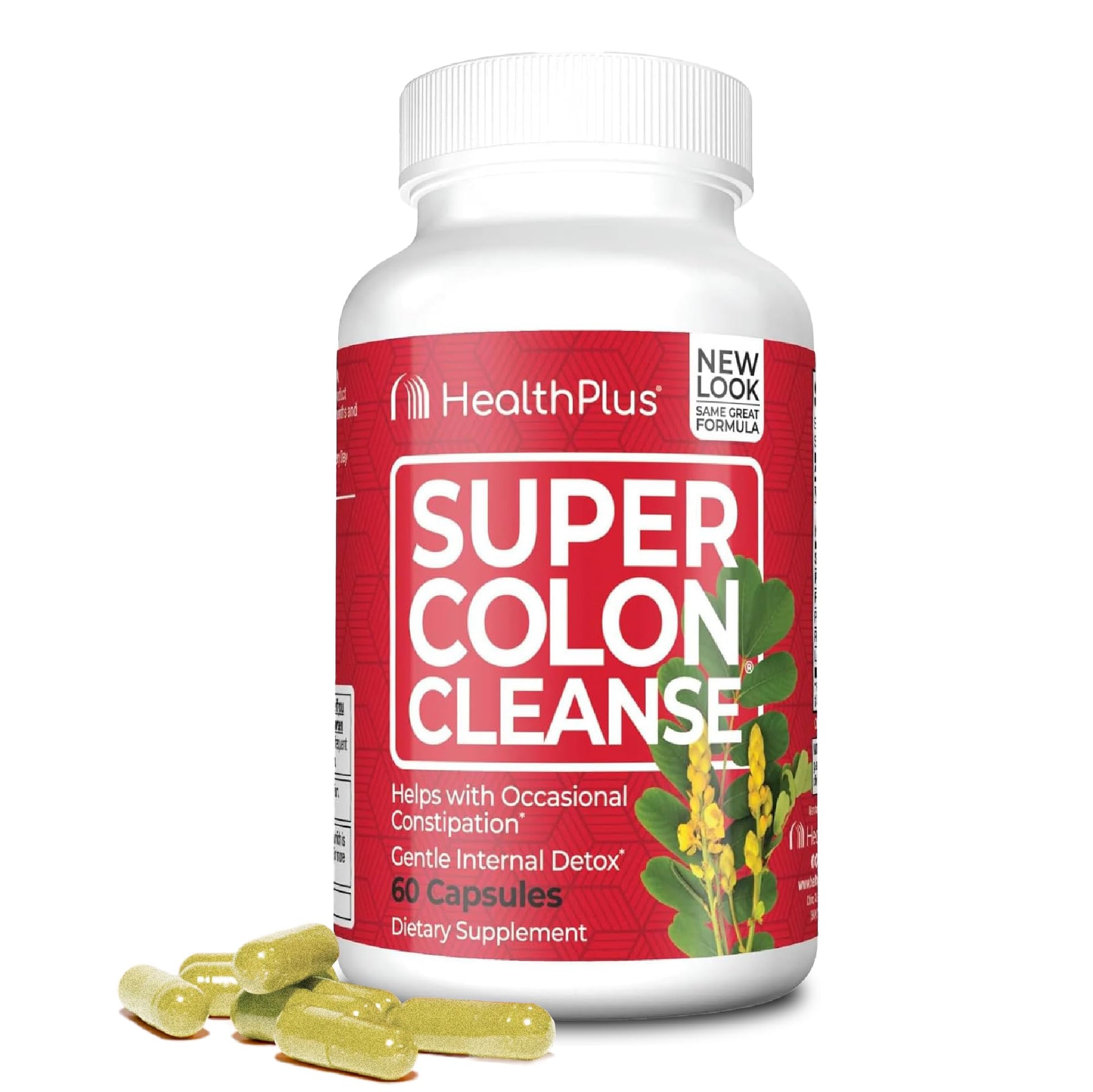 Health Plus Super Colon Cleanse 15 Day Supply of Gentle Gut Cleanse Detox, Psyllium Husk, Probiotics for Constipation - dailyvitalstore