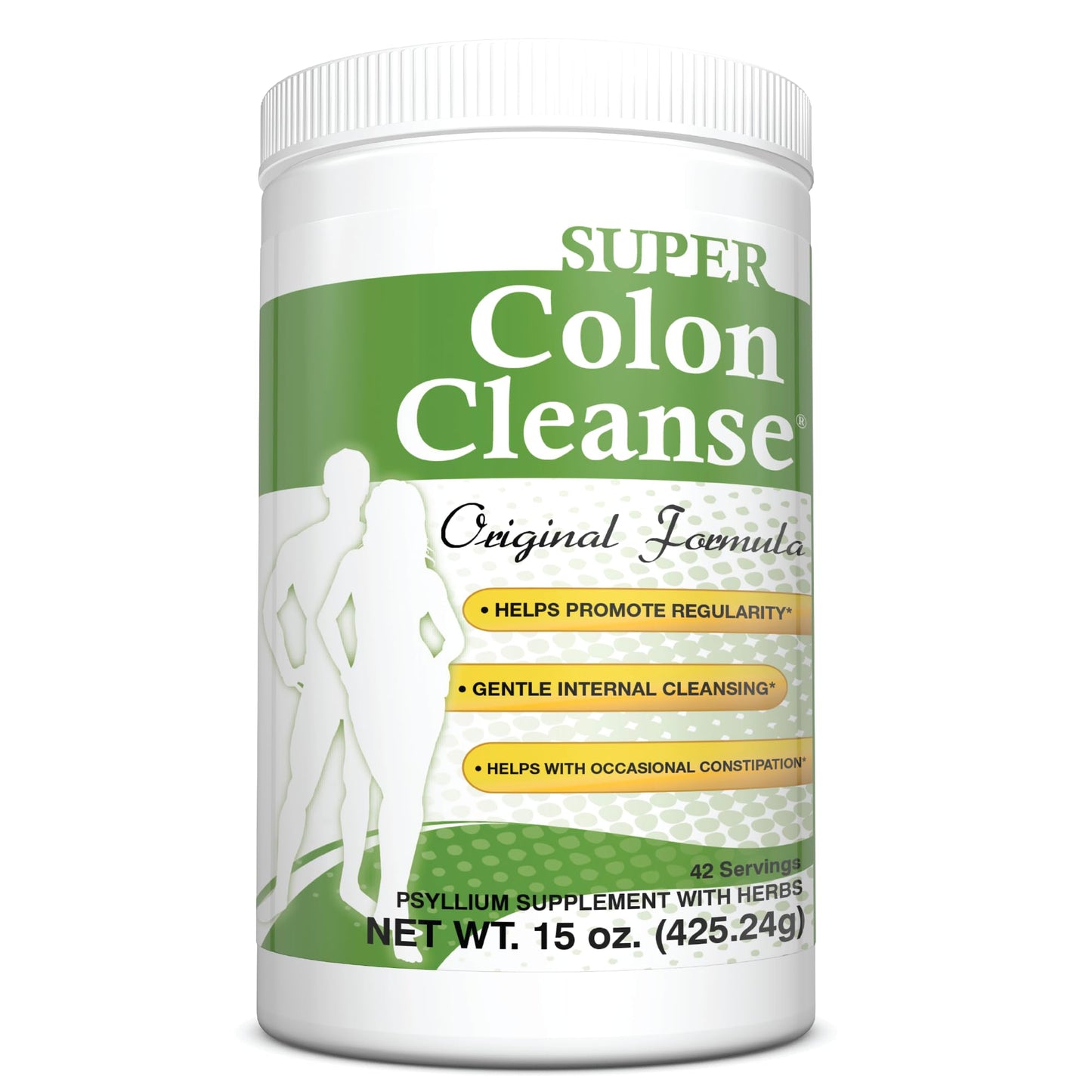 Health Plus Super Colon Cleanse Original Formula (1990-2025), 15 oz Powder, 42 Servings, with Psyllium Husk and Senna Leaf - dailyvitalstore