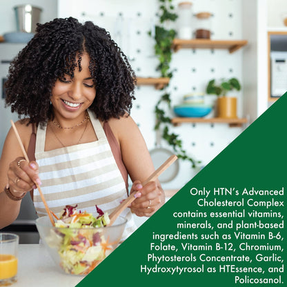Health Thru Nutrition Advanced Cholesterol Complex | Heart Health Support & Lipid Metabolism with Phytosterols, Policosanol, Hydroxytyrosol, Chromium and More | Vegan, Non-GMO (Pack of 90) - dailyvitalstore
