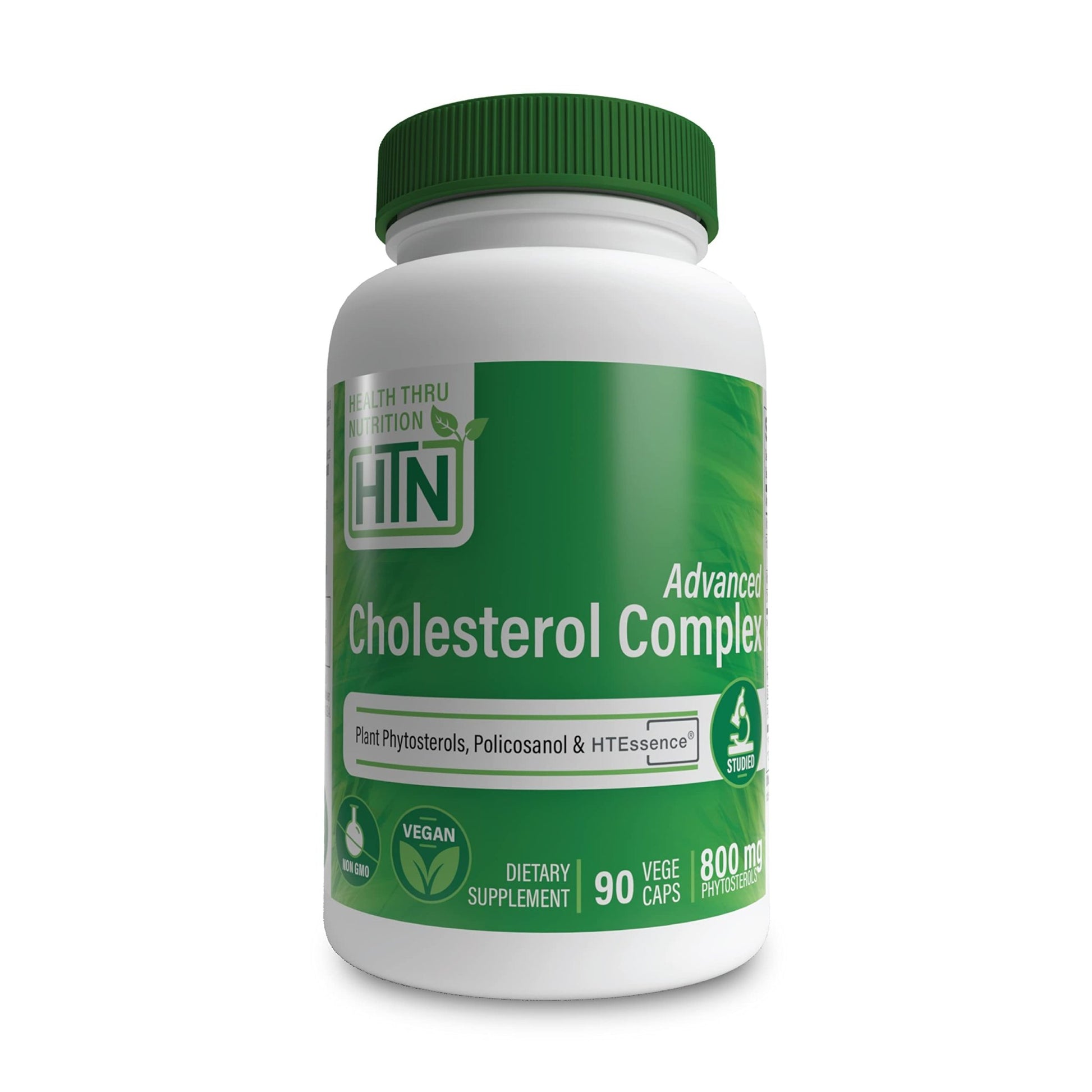 Health Thru Nutrition Advanced Cholesterol Complex | Heart Health Support & Lipid Metabolism with Phytosterols, Policosanol, Hydroxytyrosol, Chromium and More | Vegan, Non-GMO (Pack of 90) - dailyvitalstore