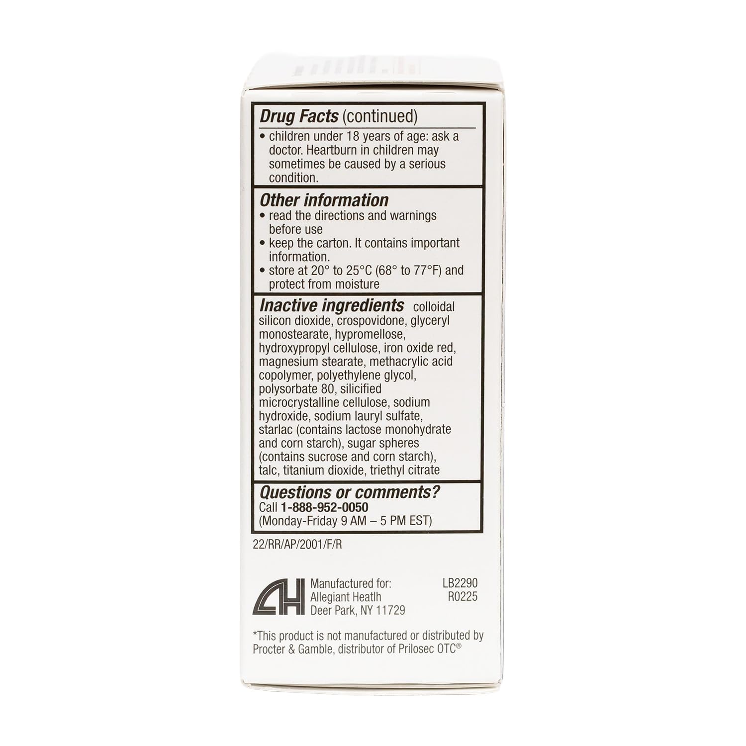 HealthA2Z® Acid Reducer | Omeprazole 20mg | Delayed - Release Tablets | 24 Hours | Treats Frequent Heartburn | Occuring 2 or More Days A Week (14 Counts) - dailyvitalstore