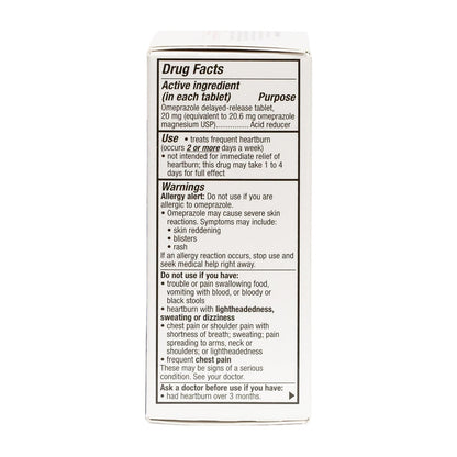 HealthA2Z® Acid Reducer | Omeprazole 20mg | Delayed - Release Tablets | 24 Hours | Treats Frequent Heartburn | Occuring 2 or More Days A Week (14 Counts) - dailyvitalstore
