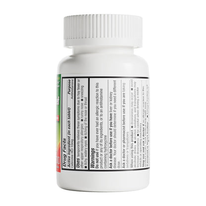 HealthA2Z® Allergy Relief, Cetirizine 10mg, Dye-Free Formula, 24-Hour Antihistamine, Indoor & Outdoor Allergy Relief, 500 Tablets - dailyvitalstore