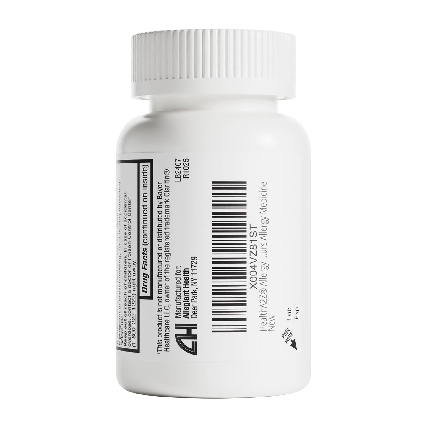HealthA2Z® Allergy Relief, Loratadine 10mg Antihistamine, 500 Dye Free Tablets, Relief from Itchy Throat, Sneezing, Runny Noses, 24-Hours Allergy Medicine - dailyvitalstore