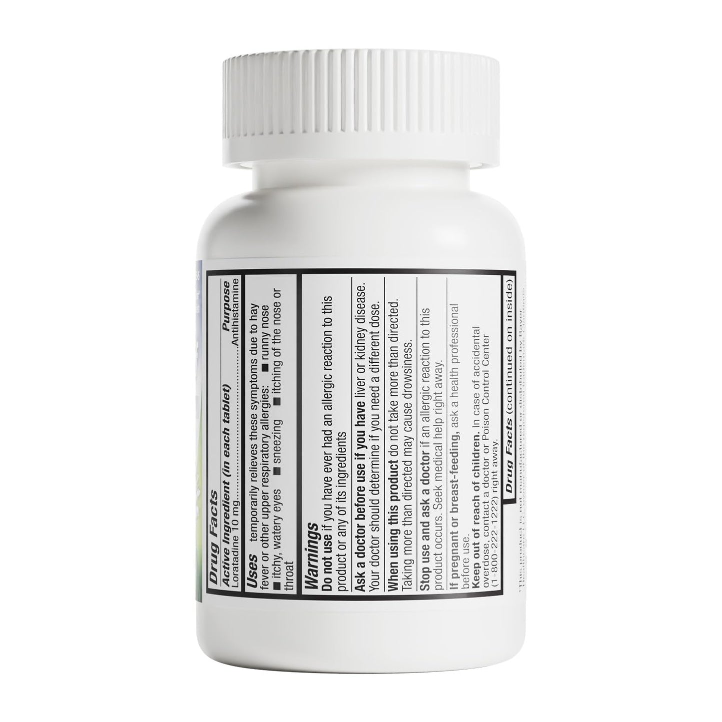 HealthA2Z® Allergy Relief, Loratadine 10mg Antihistamine, 500 Dye Free Tablets, Relief from Itchy Throat, Sneezing, Runny Noses, 24-Hours Allergy Medicine - dailyvitalstore
