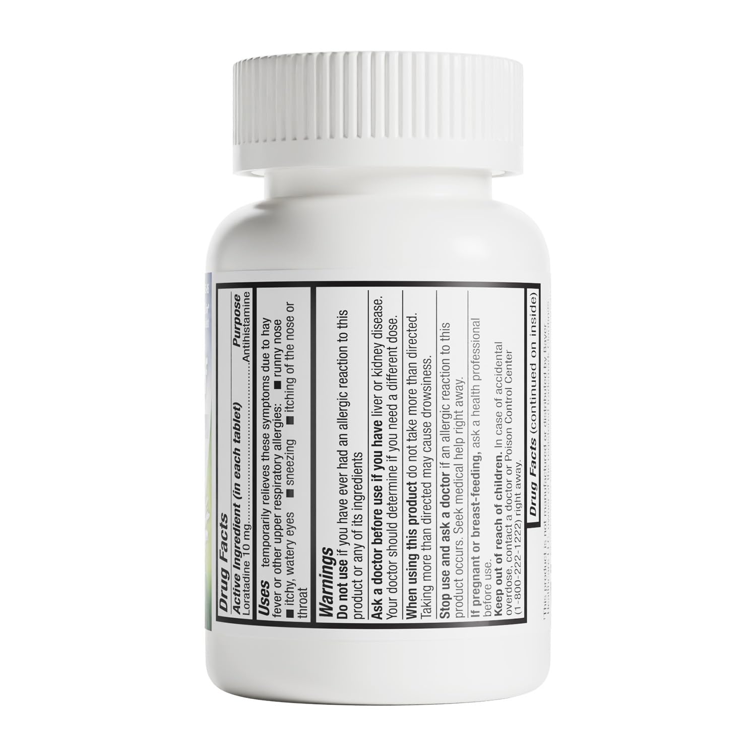 HealthA2Z® Allergy Relief, Loratadine 10mg Antihistamine, 500 Dye Free Tablets, Relief from Itchy Throat, Sneezing, Runny Noses, 24-Hours Allergy Medicine - dailyvitalstore