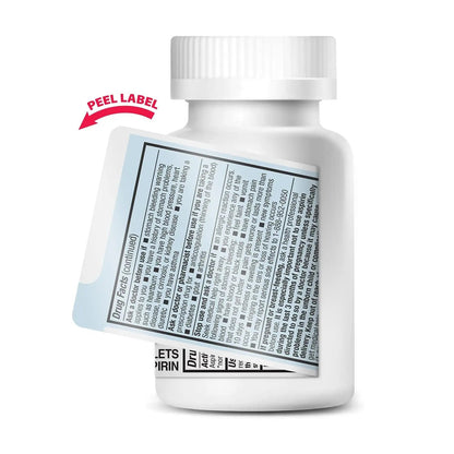 HealthA2Z® Aspirin 81 mg | Low Strength | Enteric Coated | Pain Relief | Reduces Minor Aches Muscle Pain & Cramps | Fever Reducer | Reduces Headache (300 Counts) - dailyvitalstore