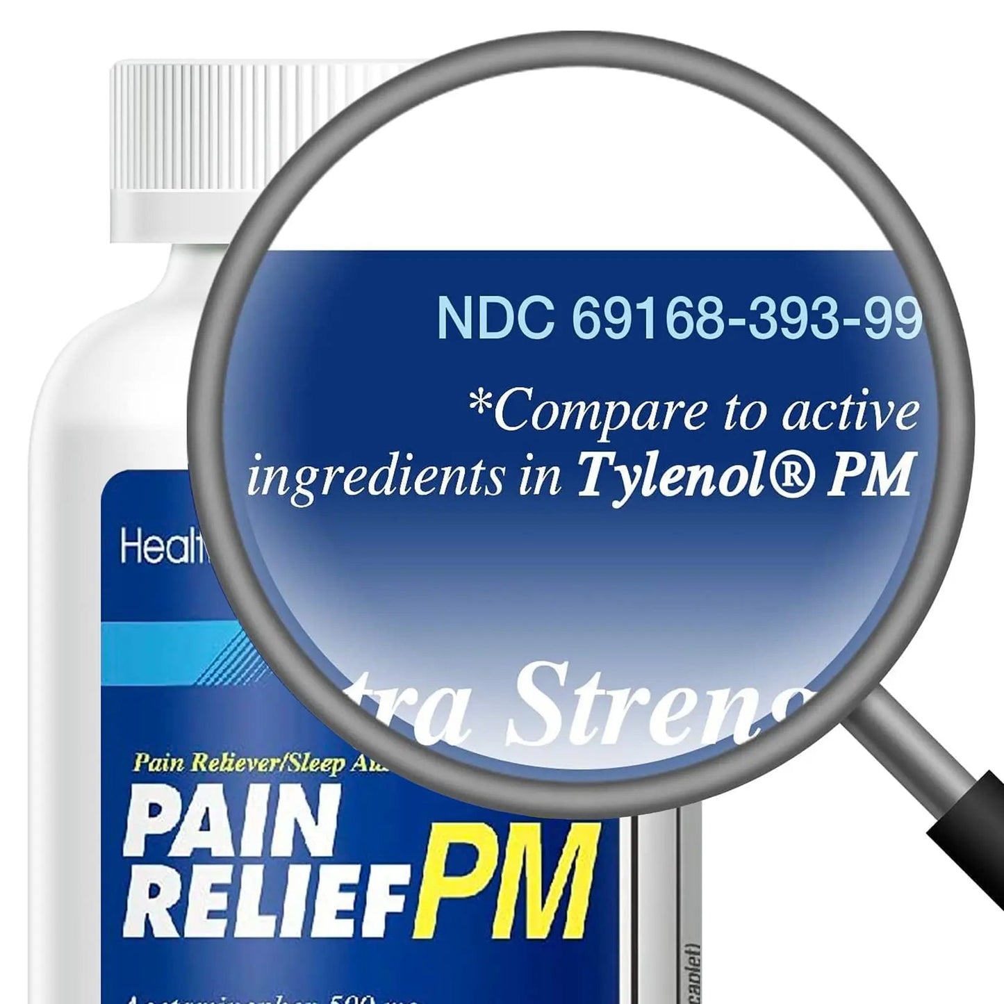 HealthA2Z® Extra Strength Pain Relief PM| Acetaminophen 500mg | Diphenhydramine 25mg | Pain Reliever & Nighttime Sleep Aid | (365 Count (Pack of 1)) - dailyvitalstore