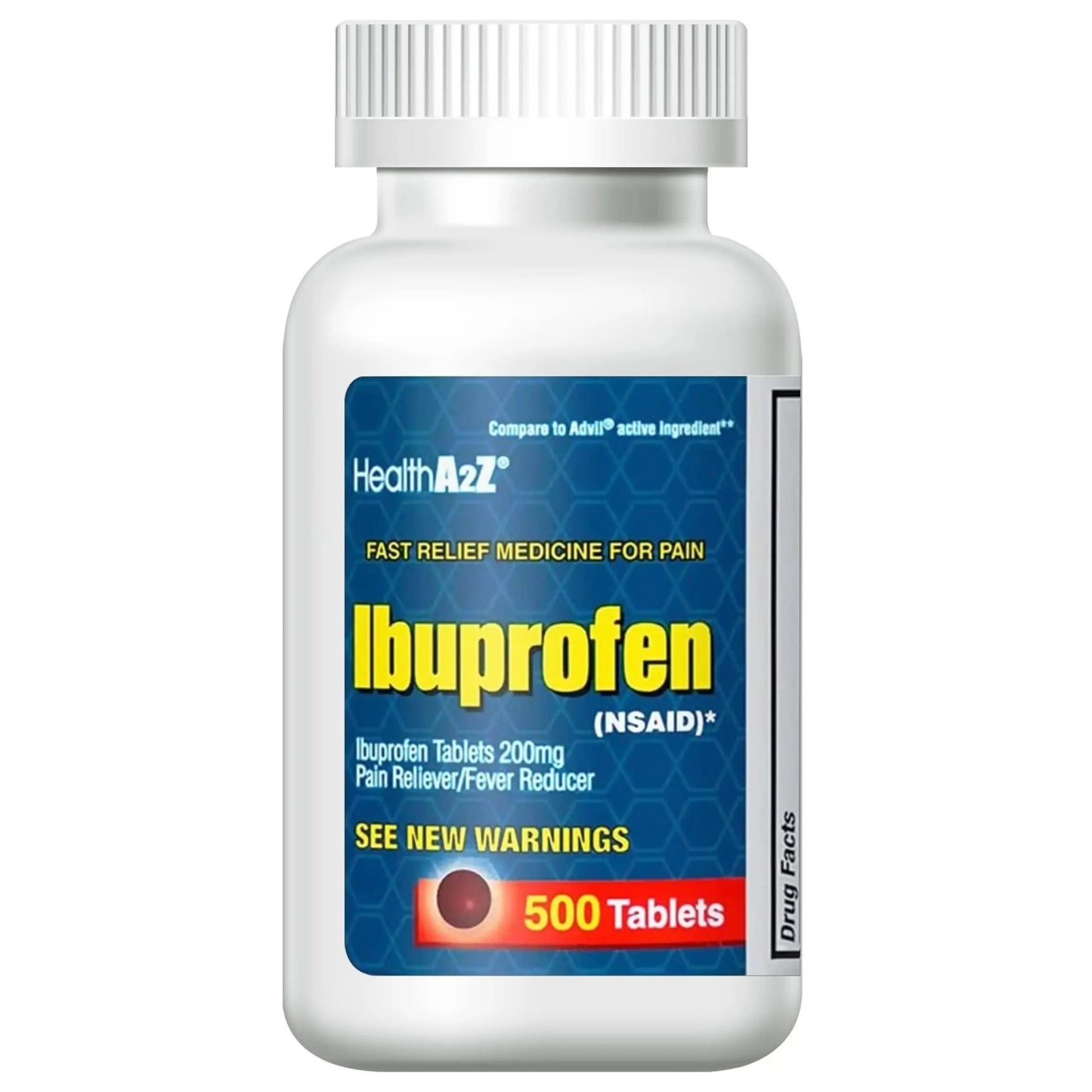 HealthA2Z® Ibuprofen 200mg | 500 Counts | Pain Relief | Body Aches | Headache | Arthritis | Cramps | Back Pain | Fever Reducer… (500 Count) - dailyvitalstore