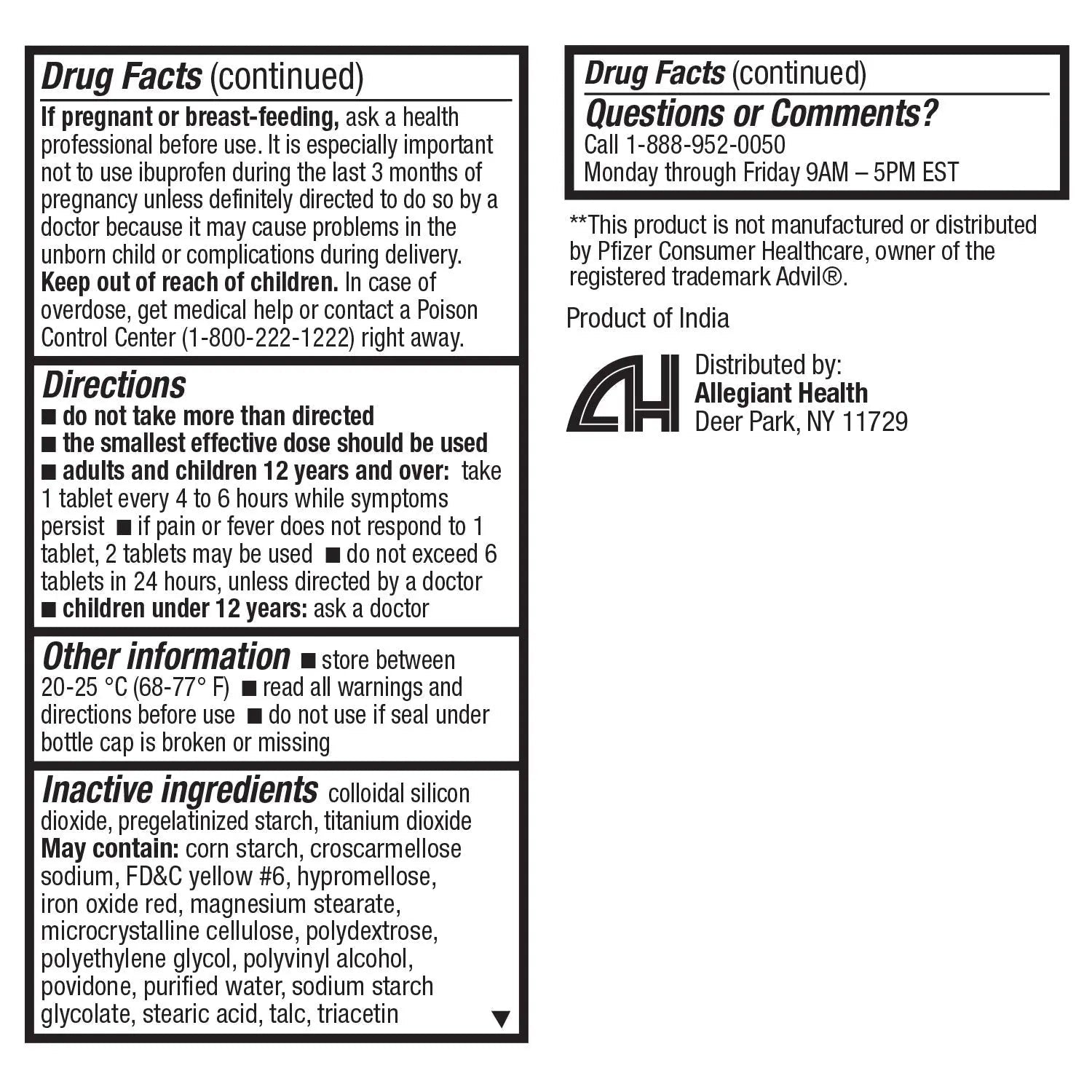 HealthA2Z® Ibuprofen Caplets 200mg | Pain Reliever & Fever Reducer | 24 Packs of 30 Tablets (720 Tablets Total) | Value Pack | NSAID - dailyvitalstore