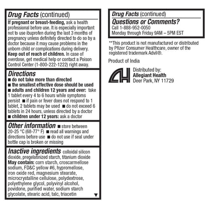 HealthA2Z® Ibuprofen Caplets 200mg | Pain Reliever & Fever Reducer | 24 Packs of 30 Tablets (720 Tablets Total) | Value Pack | NSAID - dailyvitalstore