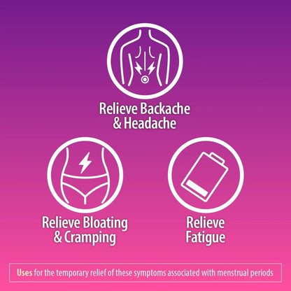 HealthA2Z® Menstrual Complete Pain Relief Tablets | Relieves Cramps, Bloating, Fatigue, Backache & Headache (120 Counts) (Pack of 2) - dailyvitalstore