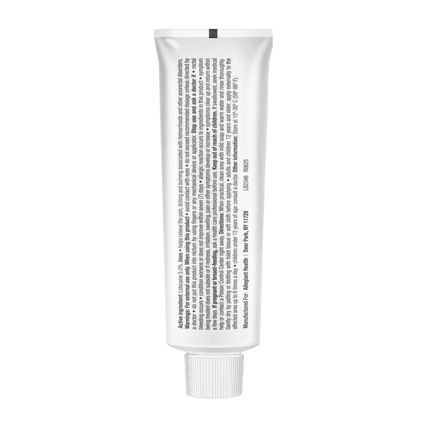 HealthA2Z® Rectal Care Cream | Lidocaine 5% / Local Anesthetic | 28g Tube | Topical Numbing Cream & Other Anorectal Disorders | Relieves Pain, Itching & Burning - dailyvitalstore