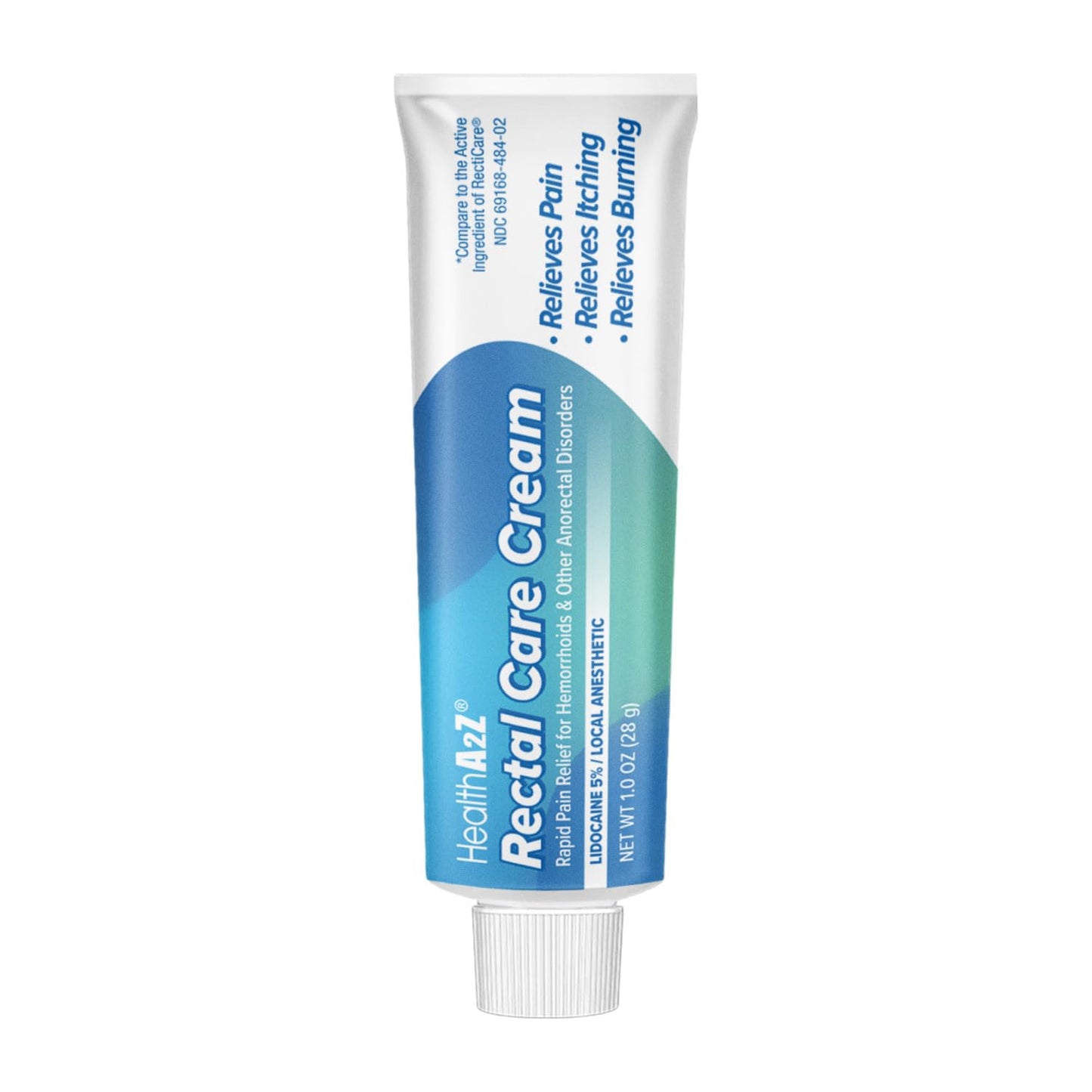 HealthA2Z® Rectal Care Cream | Lidocaine 5% / Local Anesthetic | 28g Tube | Topical Numbing Cream & Other Anorectal Disorders | Relieves Pain, Itching & Burning - dailyvitalstore