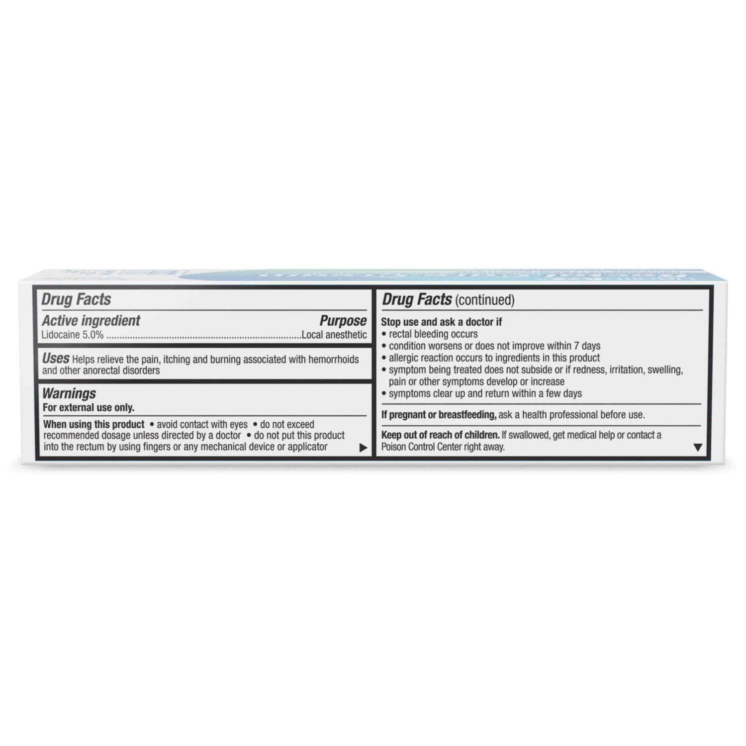 HealthA2Z® Rectal Care Cream | Lidocaine 5% / Local Anesthetic | 28g Tube | Topical Numbing Cream & Other Anorectal Disorders | Relieves Pain, Itching & Burning - dailyvitalstore