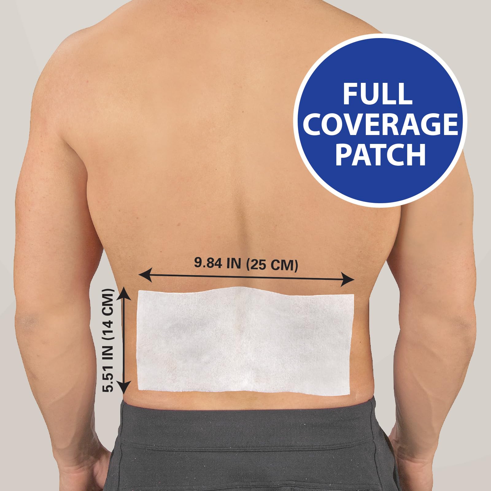 HealthWise Cold Hot Medicated Menthol XL Patch | 5% Menthol | Back and Large Areas | 5.51” x 9.84” | 6-Count | Paraben-Free | Soothes Minor Aches and Pains | Super-Size Relief - dailyvitalstore