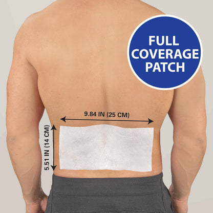 HealthWise Cold Hot Medicated Menthol XL Patch | 5% Menthol | Back and Large Areas | 5.51” x 9.84” | 6-Count | Paraben-Free | Soothes Minor Aches and Pains | Super-Size Relief - dailyvitalstore