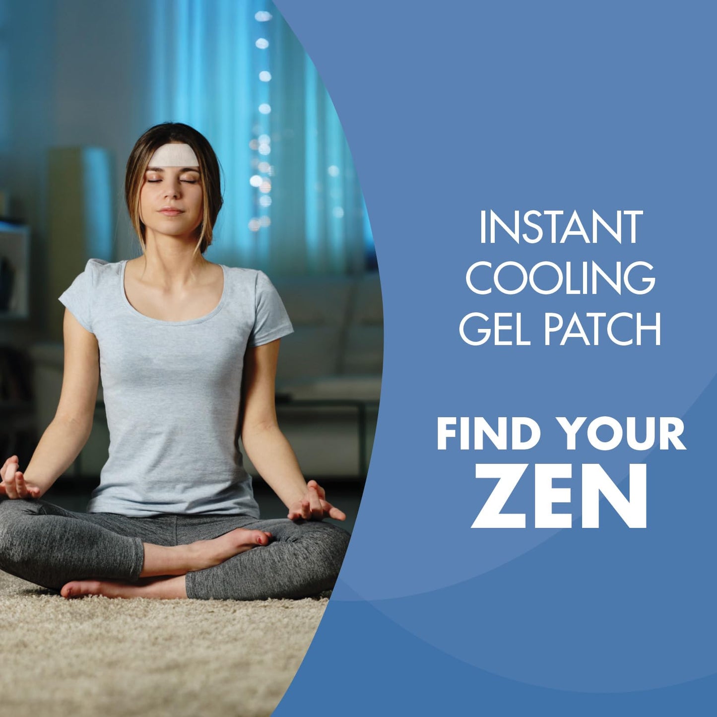 HealthWise Instant Cool Gel Patches | Migraine & Fever Relief | 12-Count | 4.75” x 2” | Soothing Menthol Vapors | Non-Medicated Formula - dailyvitalstore