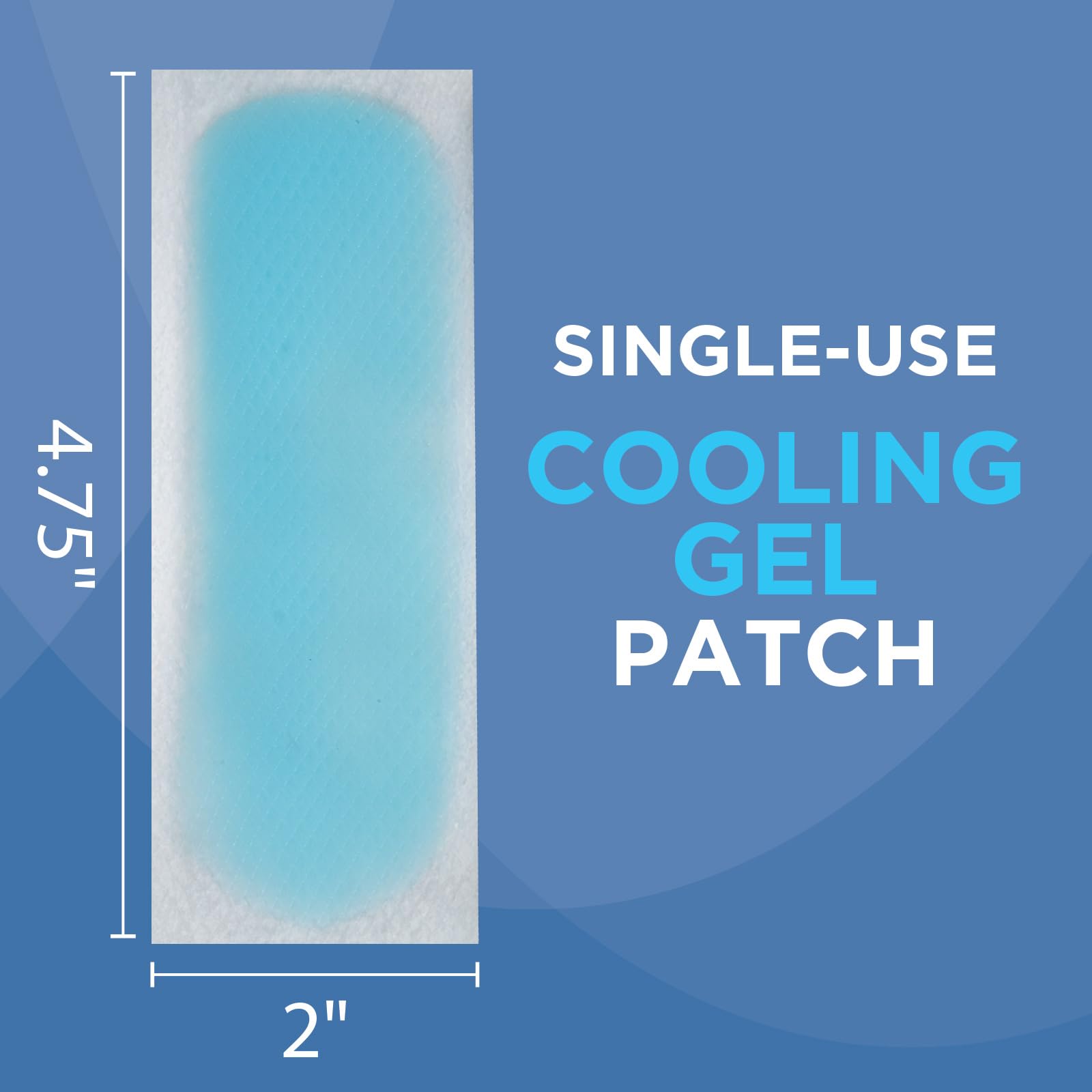 HealthWise Instant Cool Gel Patches | Migraine & Fever Relief | 12-Count | 4.75” x 2” | Soothing Menthol Vapors | Non-Medicated Formula - dailyvitalstore