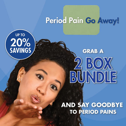 HealthWise Menstrual Pain Relief Bundle | Twenty 10% Menthol + Eucalyptus Period Patches | Generous XL Size Patch | Natural, Therapeutic Care at Home - dailyvitalstore