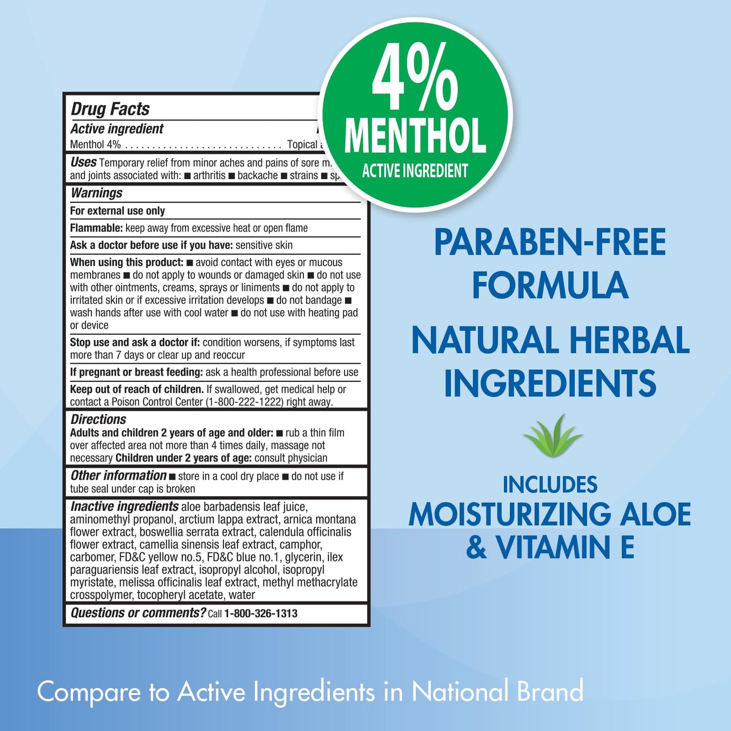 HealthWise Soothing Cold Therapy Gel | 4% Menthol | Vanishing Scent | 3.0 Oz | Arthritis Pain Relief | Topical Analgesic - dailyvitalstore