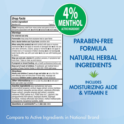 HealthWise Soothing Cold Therapy Gel | 4% Menthol | Vanishing Scent | 3.0 Oz | Arthritis Pain Relief | Topical Analgesic - dailyvitalstore