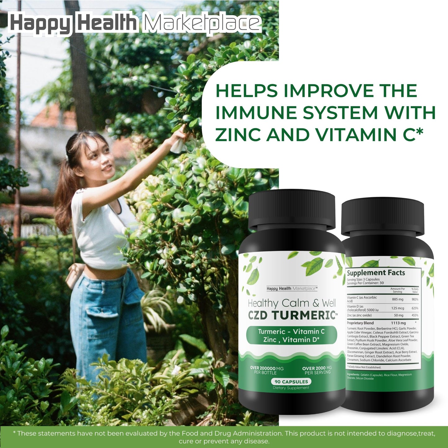 Healthy Calm & Well CDZ Gummies Capsules - Our Best CDZ Supplement Vitamin C D and Zinc - Turmeric Vitamin C D Zinc Magnesium - Our Best Calmwell Cdc Gummies Capsules Zinc Vitamin C Vitamin D Turmeric - dailyvitalstore