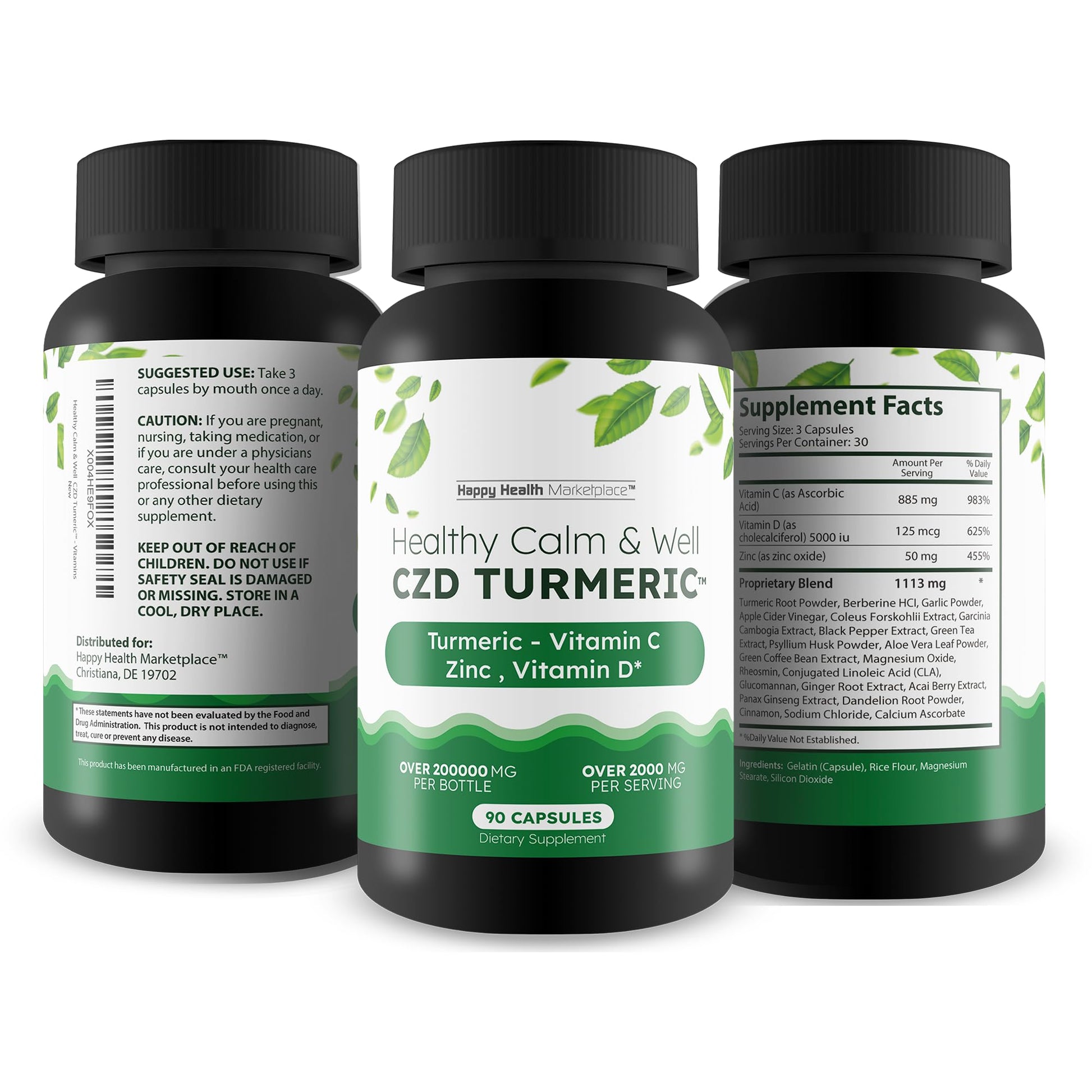 Healthy Calm & Well CDZ Gummies Capsules - Our Best CDZ Supplement Vitamin C D and Zinc - Turmeric Vitamin C D Zinc Magnesium - Our Best Calmwell Cdc Gummies Capsules Zinc Vitamin C Vitamin D Turmeric - dailyvitalstore