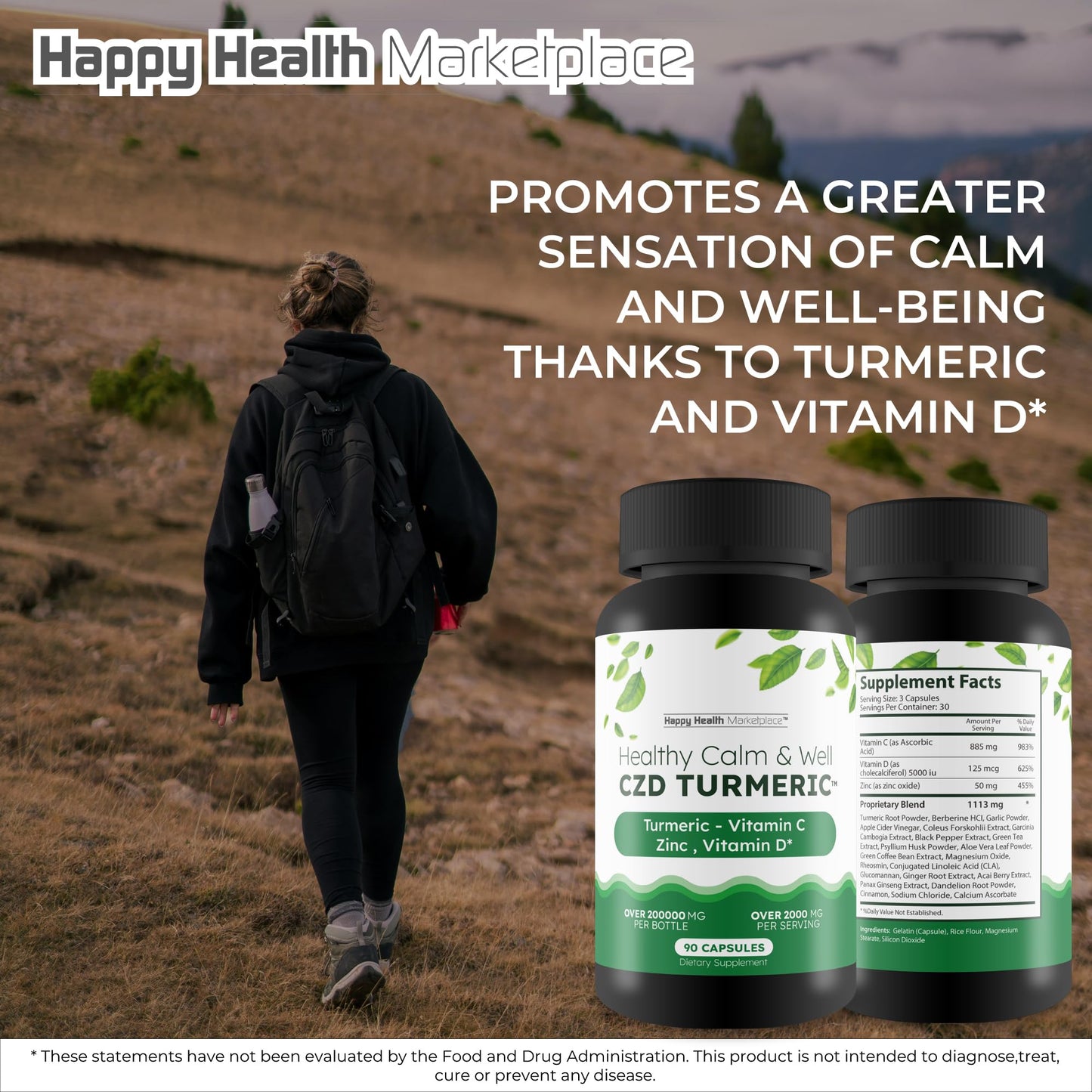 Healthy Calm & Well CDZ Gummies Capsules - Our Best CDZ Supplement Vitamin C D and Zinc - Turmeric Vitamin C D Zinc Magnesium - Our Best Calmwell Cdc Gummies Capsules Zinc Vitamin C Vitamin D Turmeric - dailyvitalstore