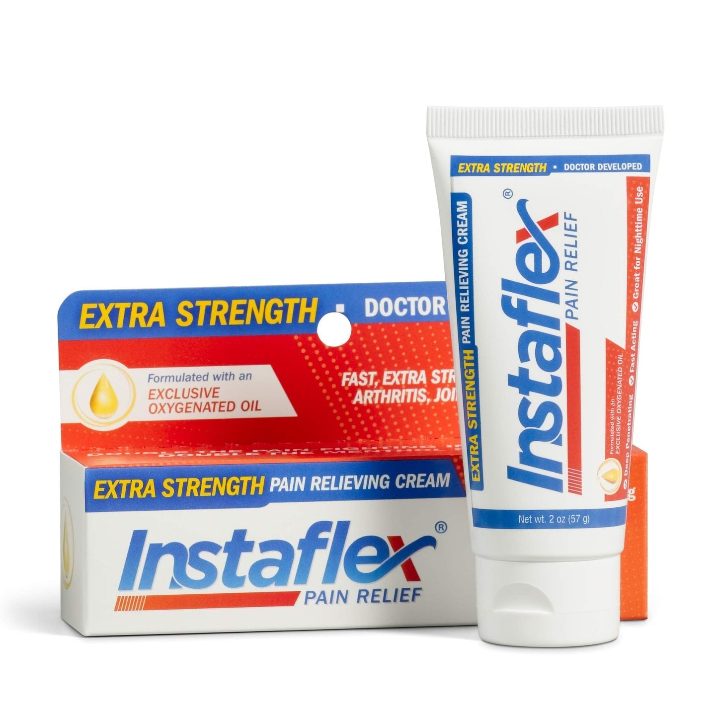 Healthy Directions Instaflex Extra Strength Pain Relief Cream, with 2X The Pain-Fighting Ingredients, Rubs Out Your Toughest Muscle & Joint Pain (2 oz) - dailyvitalstore