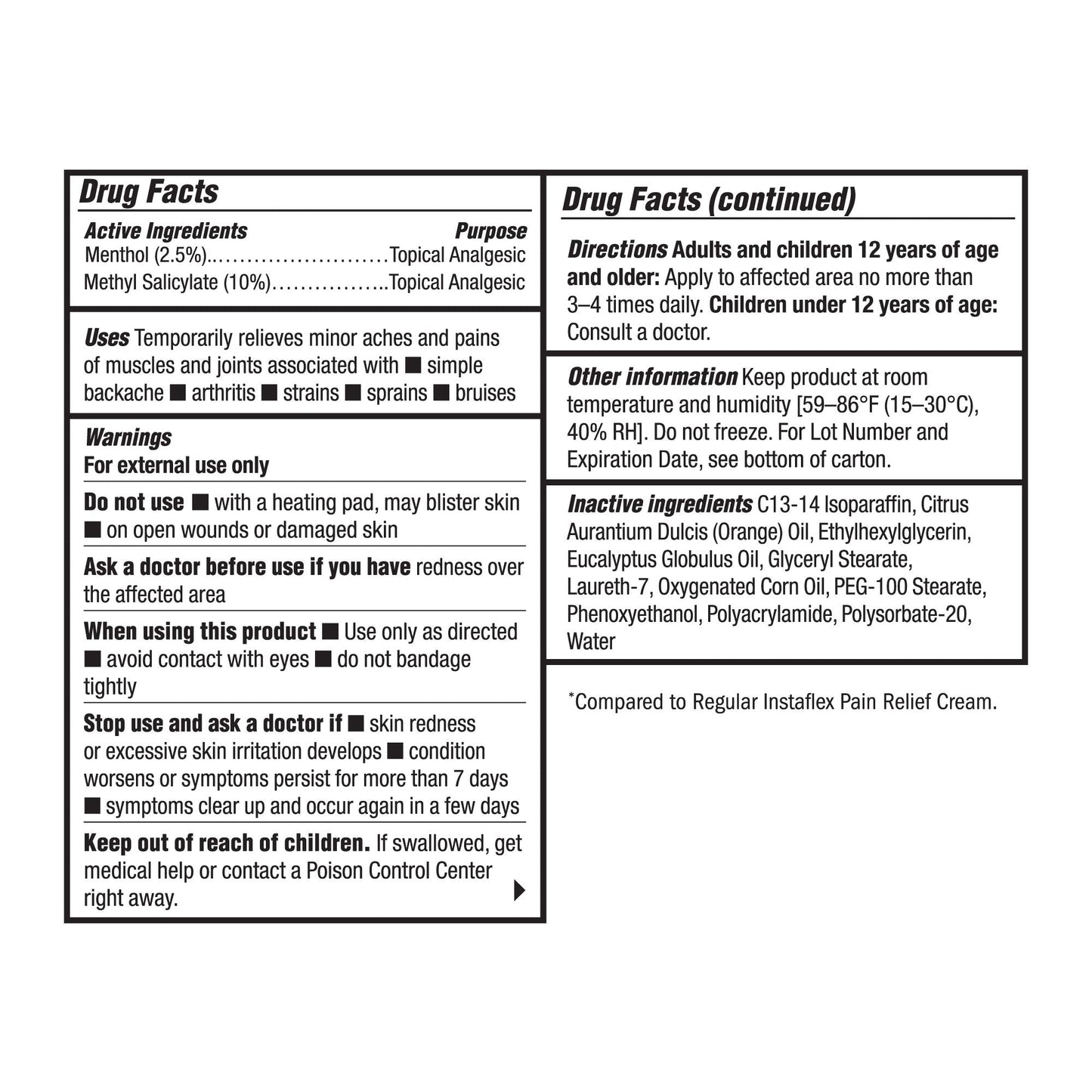 Healthy Directions Instaflex Extra Strength Pain Relief Cream, with 2X The Pain-Fighting Ingredients, Rubs Out Your Toughest Muscle & Joint Pain (2 oz) - dailyvitalstore