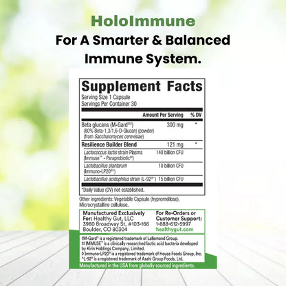 Healthy Gut HoloImmune | Paraprobiotic with Immuse Immune Support | 30 Servings - dailyvitalstore