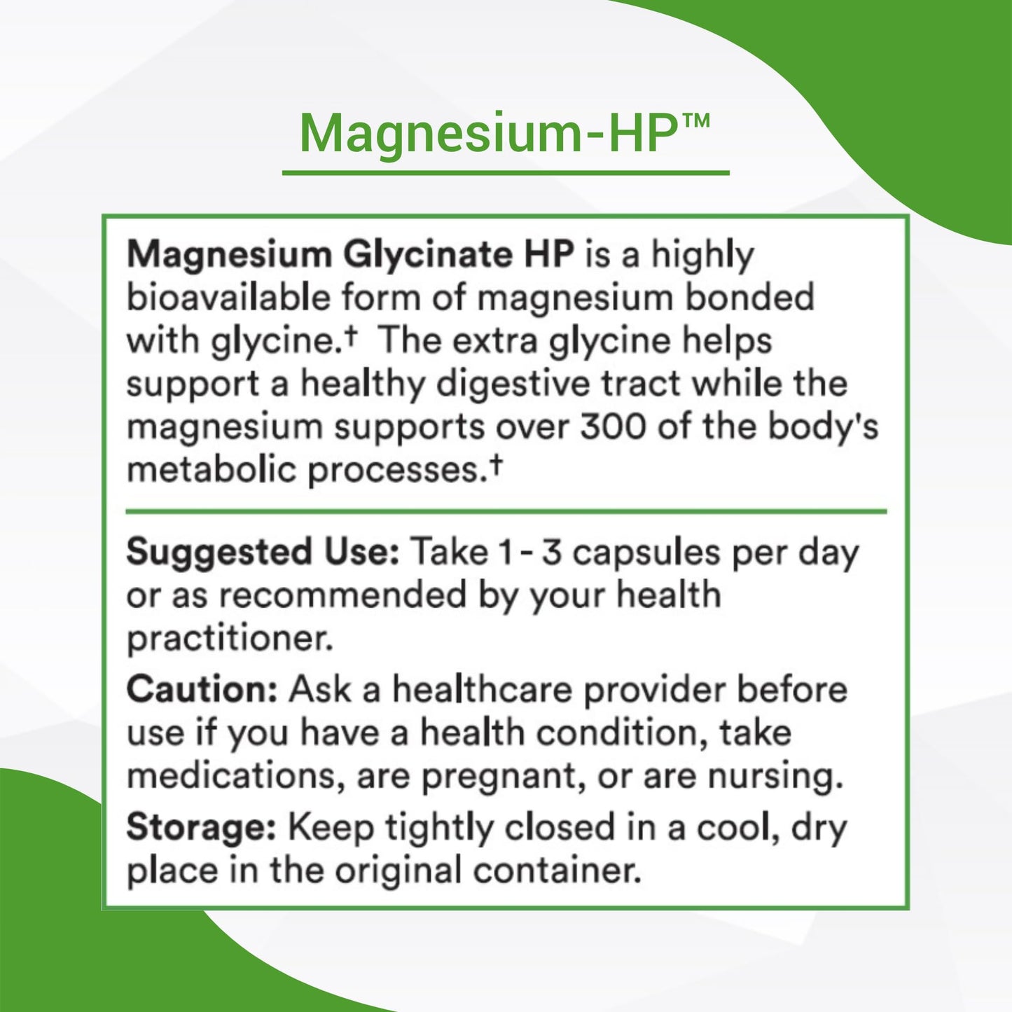 Healthy Gut Magnesium-HP | Ultra Pure Magnesium Glycinate Capsules with Zero Fillers | 180 mg Magnesium Glycinate | 90 Servings - dailyvitalstore