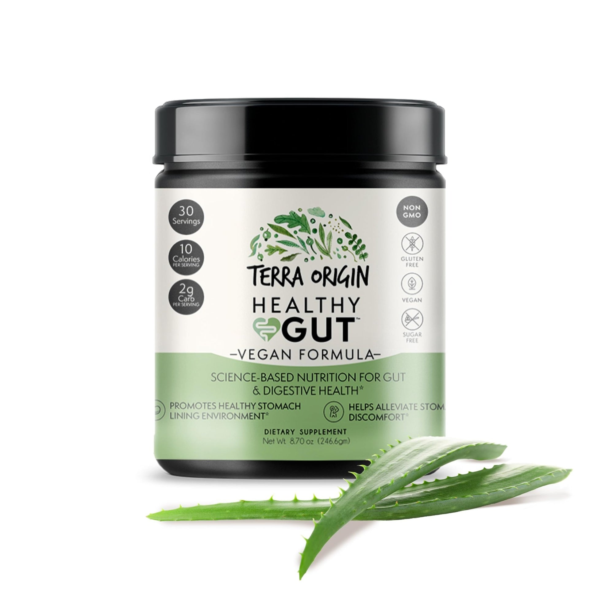 Healthy Gut Vegan Formula | with L-Glutamine and Clinically Proven ingredients | Supports Gut Permeability, gastrointestinal Support, Helps Alleviate - dailyvitalstore