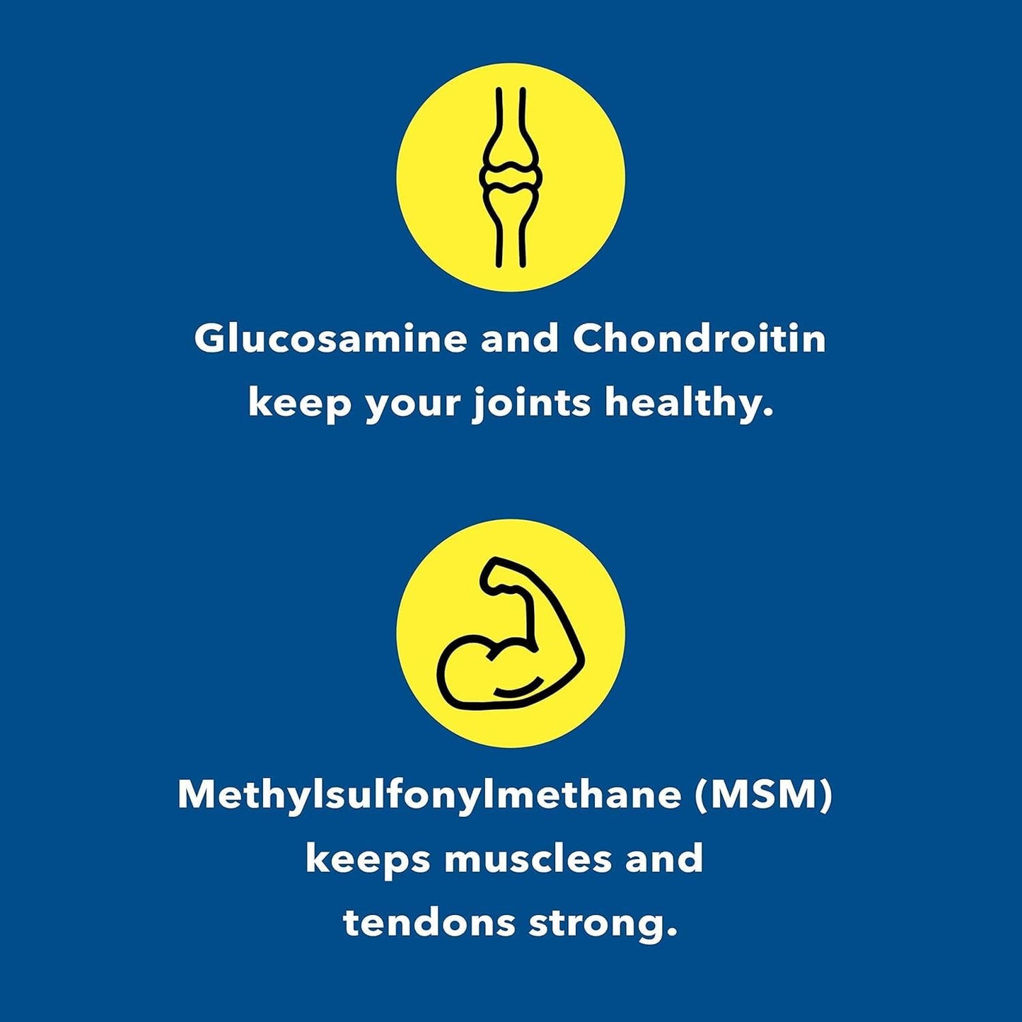 Healthy Joints System Glucosamine Chondroitin MSM Supplement for Joint & Bone Health - 120 Capsules | Joint Support & Discomfort Relief for Back, Knees, Hands - dailyvitalstore