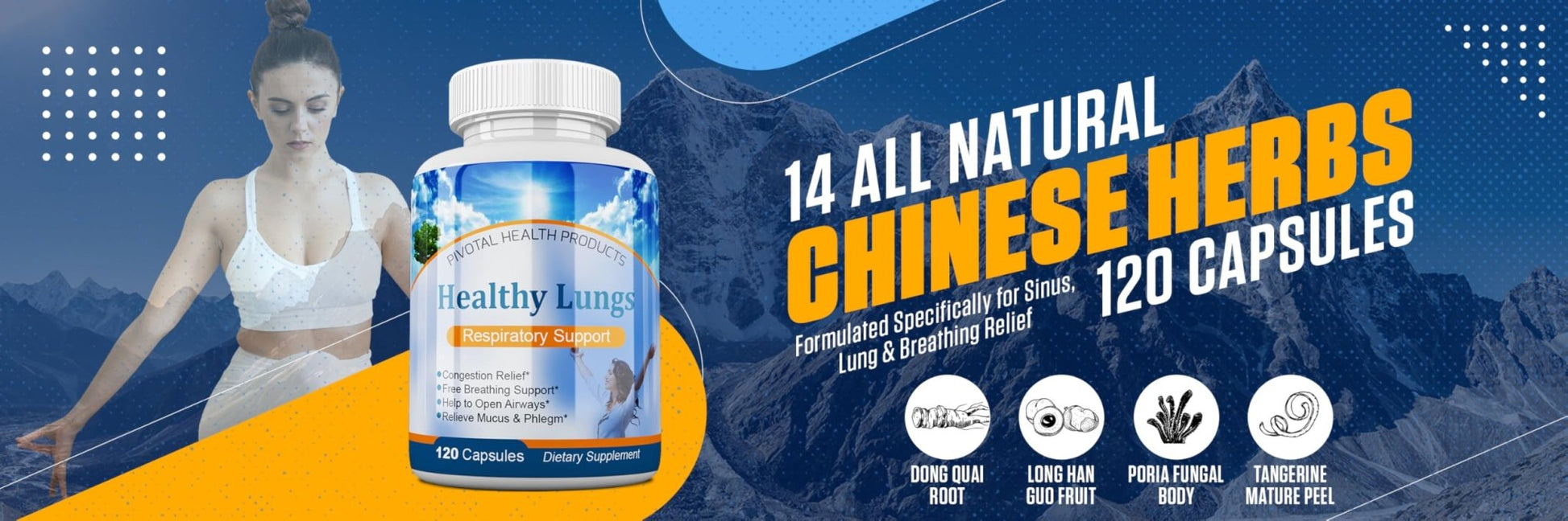 Healthy Lungs 120 Capsules - Improve Lung Function, Breathe Better, Stop Mucus, Phlegm and Allergies Quickly. Get Relief Fast with Healthy Lungs an All Natural Lung Health Supplement - dailyvitalstore