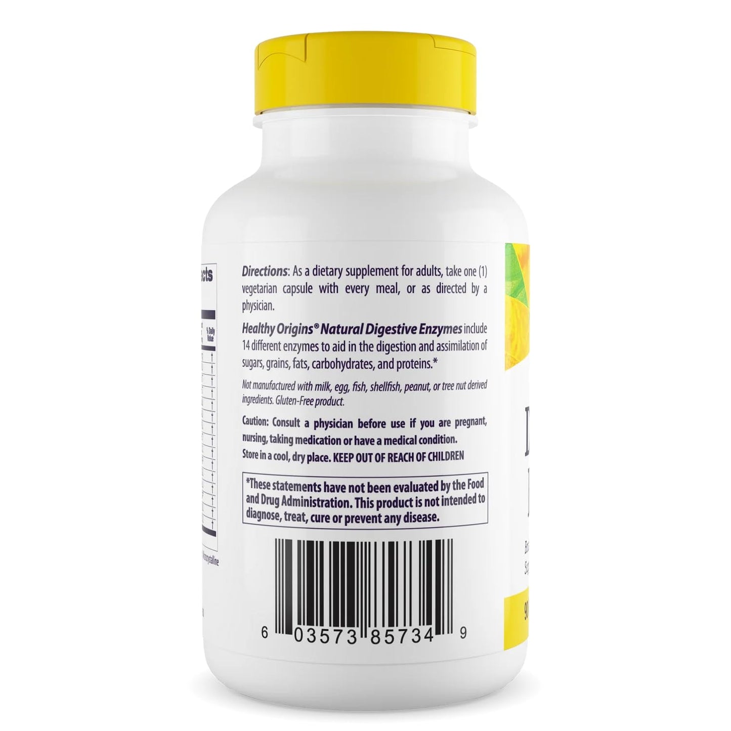 Healthy Origins Digestive Enzymes, 90 Veggie Capsules - Broad Spectrum, Multi-Enzyme Blend with Protease, Amylase & Lipase - Supports GI Comfort, - dailyvitalstore