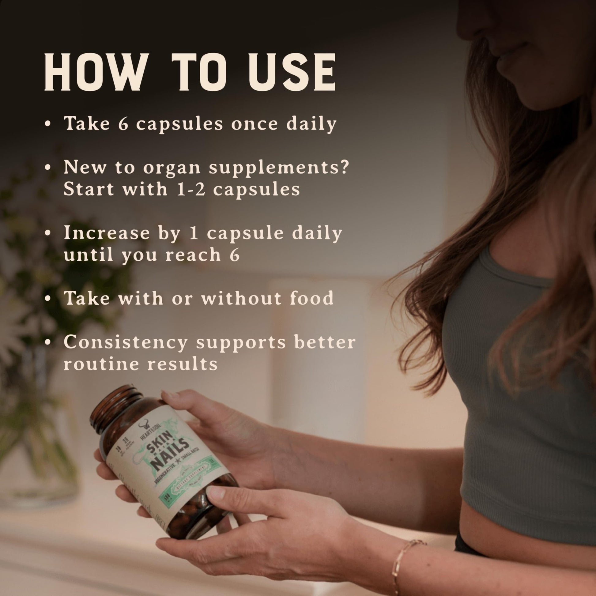 HEART & SOIL 100% Grass Fed & Finished Colostrum Supplement from Regenerative Cattle for Gut, Muscle & Immune Health – 3000mg Bovine Colostrum Capsules - Gut Health for Men & Women –180 Capsules - dailyvitalstore